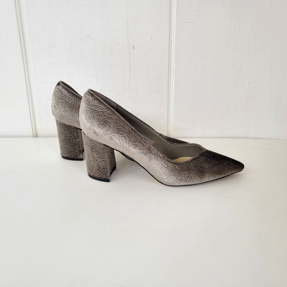 Marc Fisher Taupe Velvet Pumps Size 11M - Picture 5 of 9